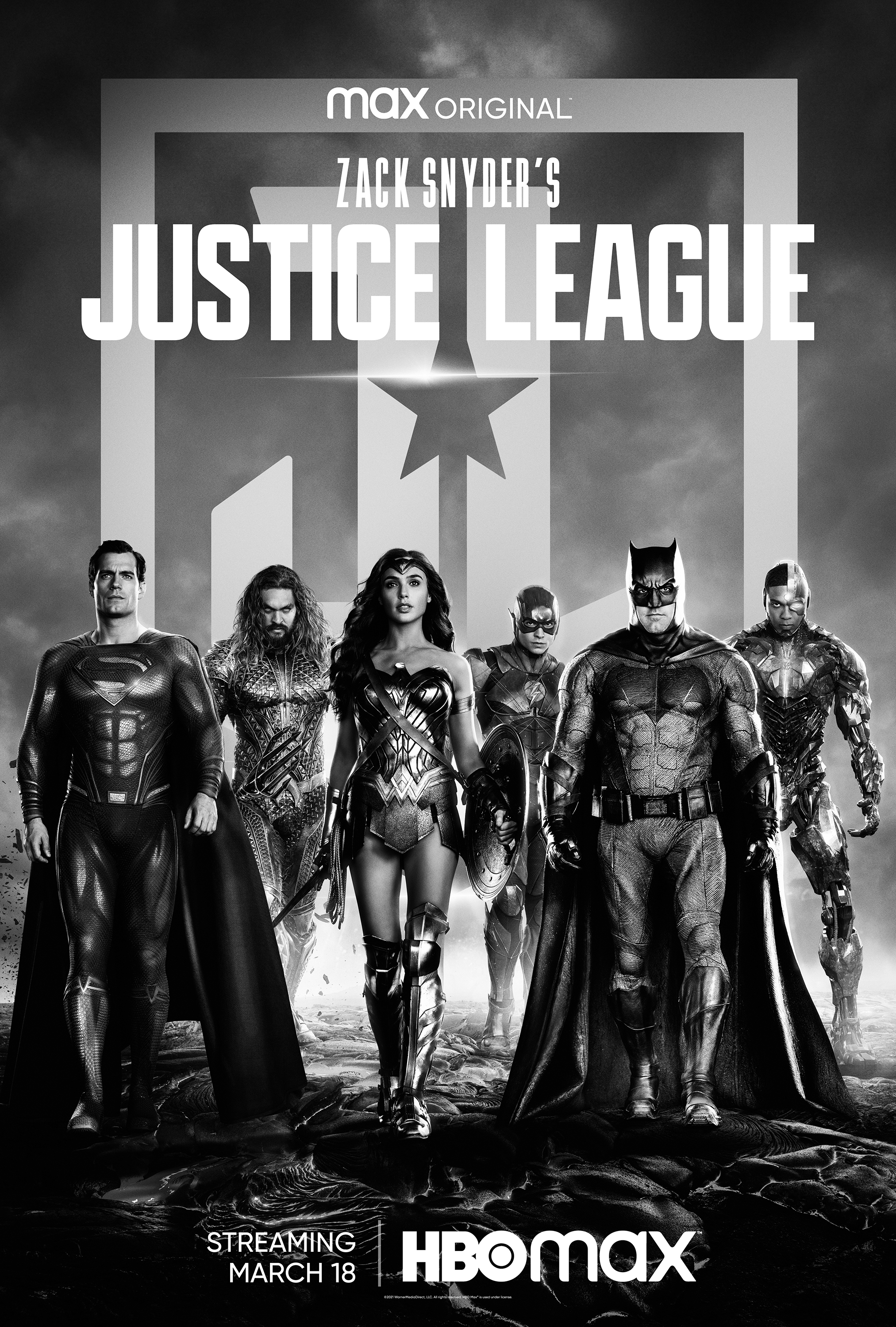 پوستر لیگ عدالت نسخه زک اسنایدر (Zack Snyder's Justice League)